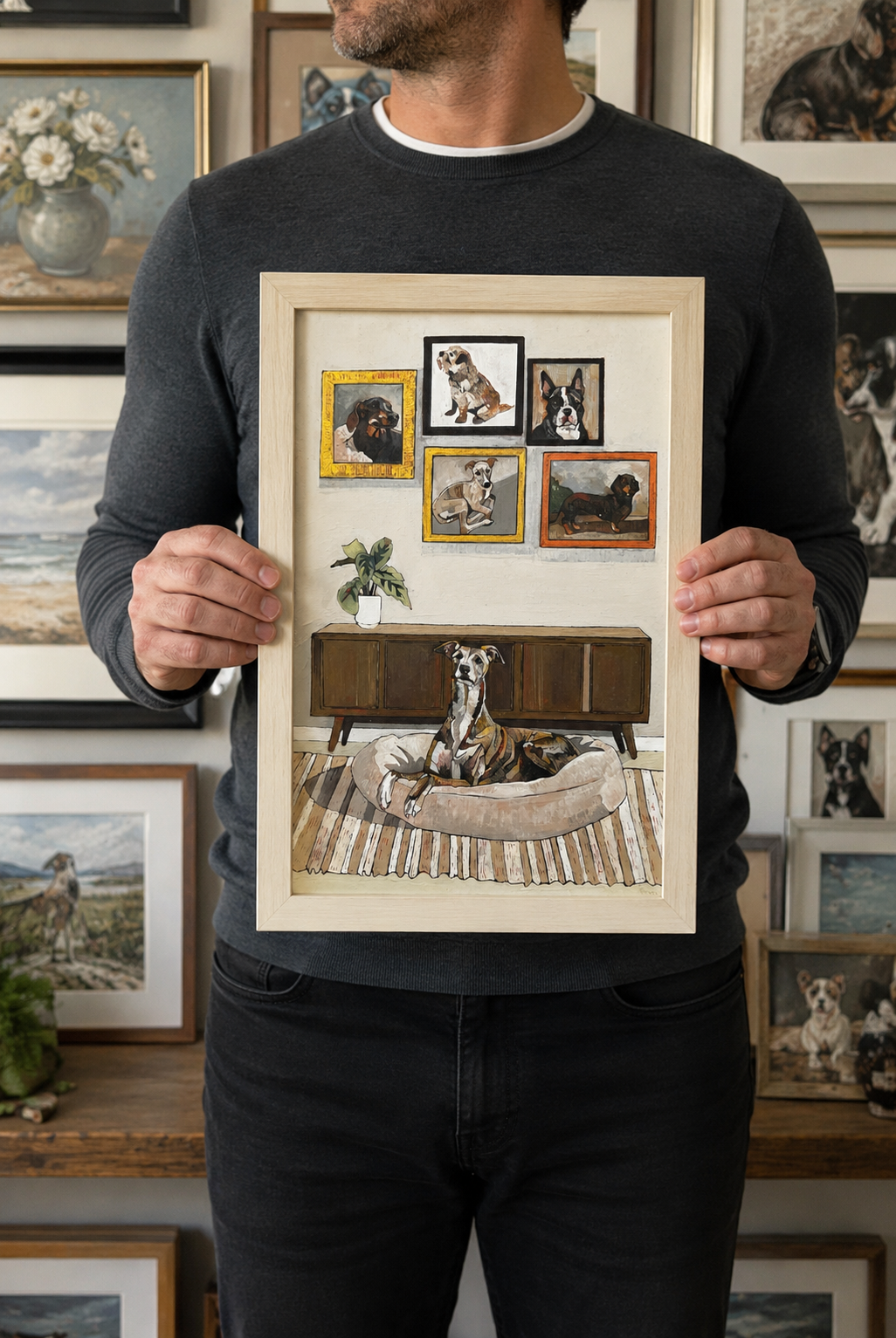A Greyhound Owned By An Art Lover - Image 2