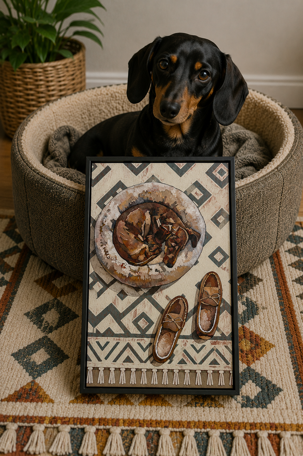 A Cosy, Curled-Up Dachshund - Image 2