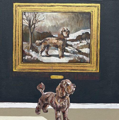A Cockapoo at a Winter Exhibition