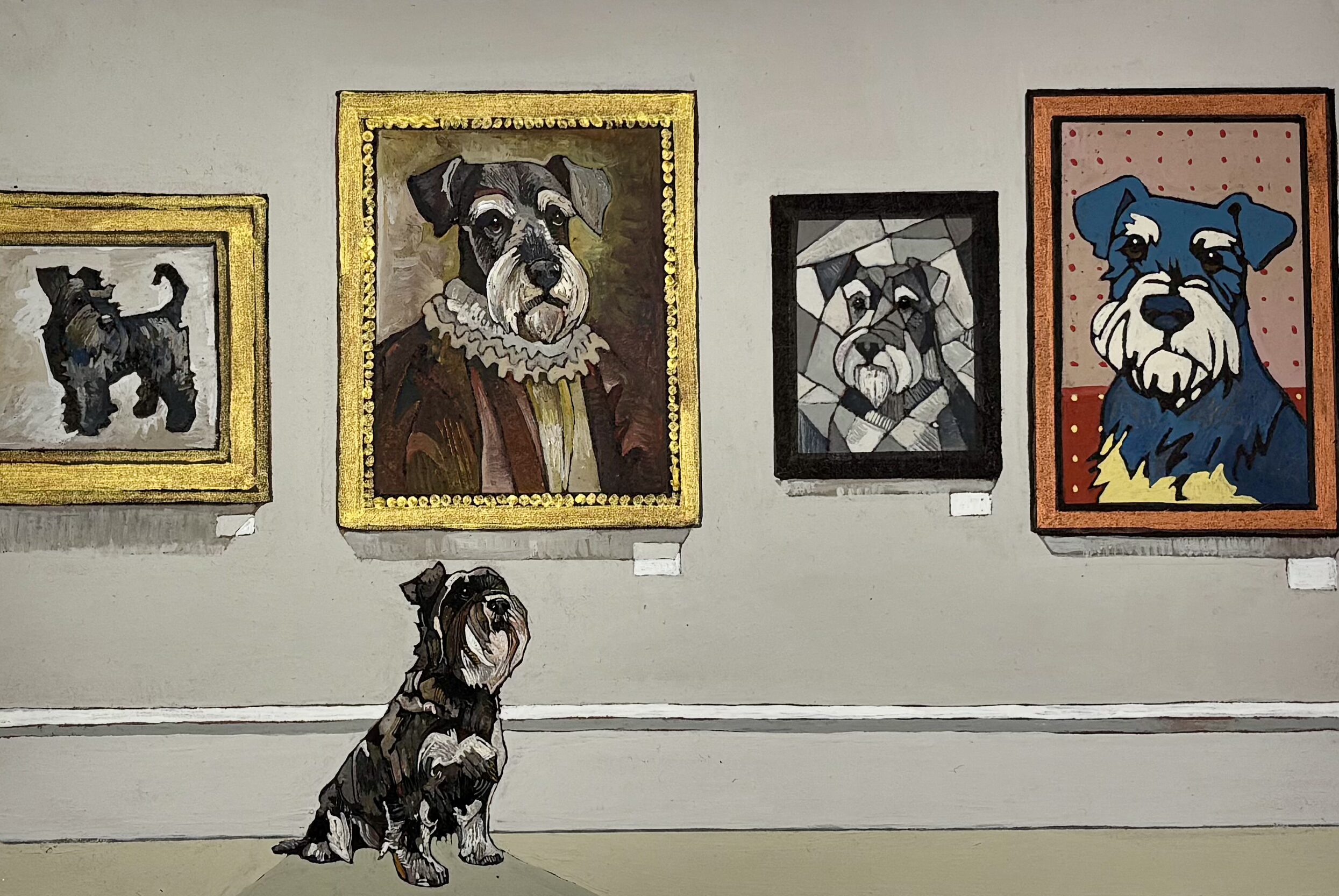 An Exhibition of Schnauzers