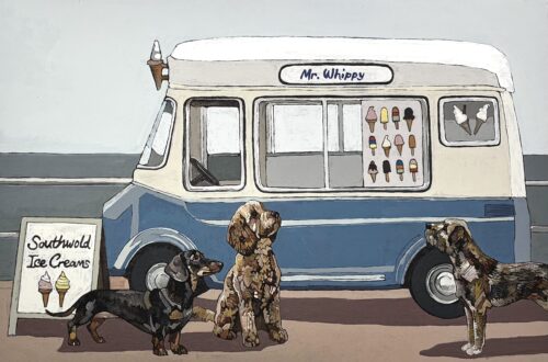 Southwold Beach – Meeting with Friends