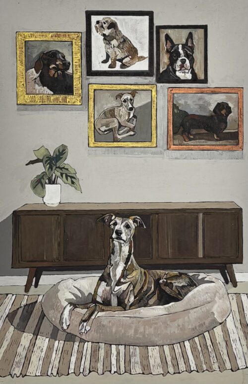 A Greyhound Owned By An Art Lover