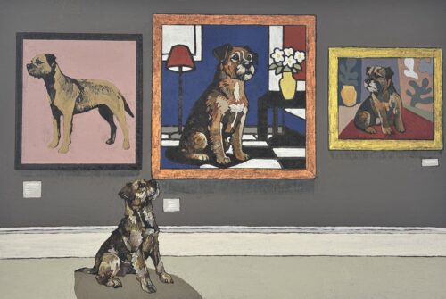 A Border at a Terrier Exhibition