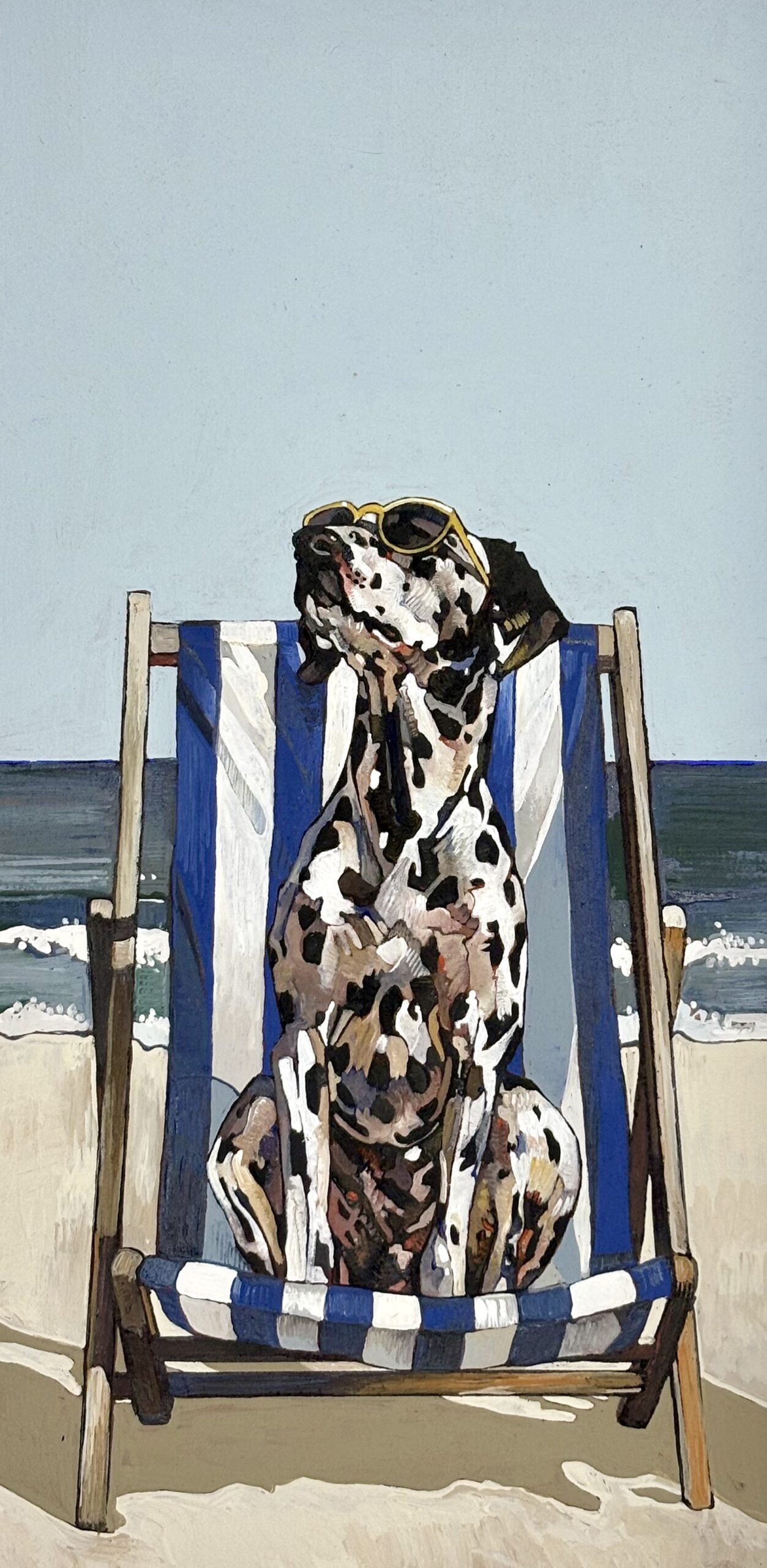 A Sunbathing Dalmatian