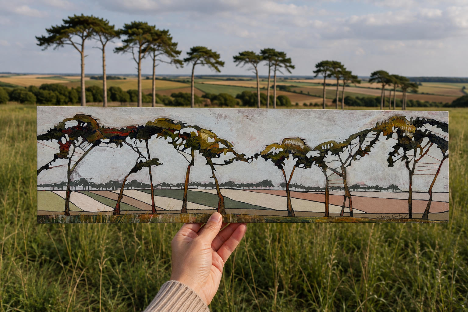 Norfolk Pines and Distant Trees - Image 2