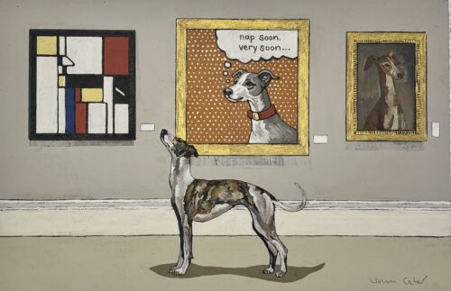 A Whippet at a Sighthound Exhibition
