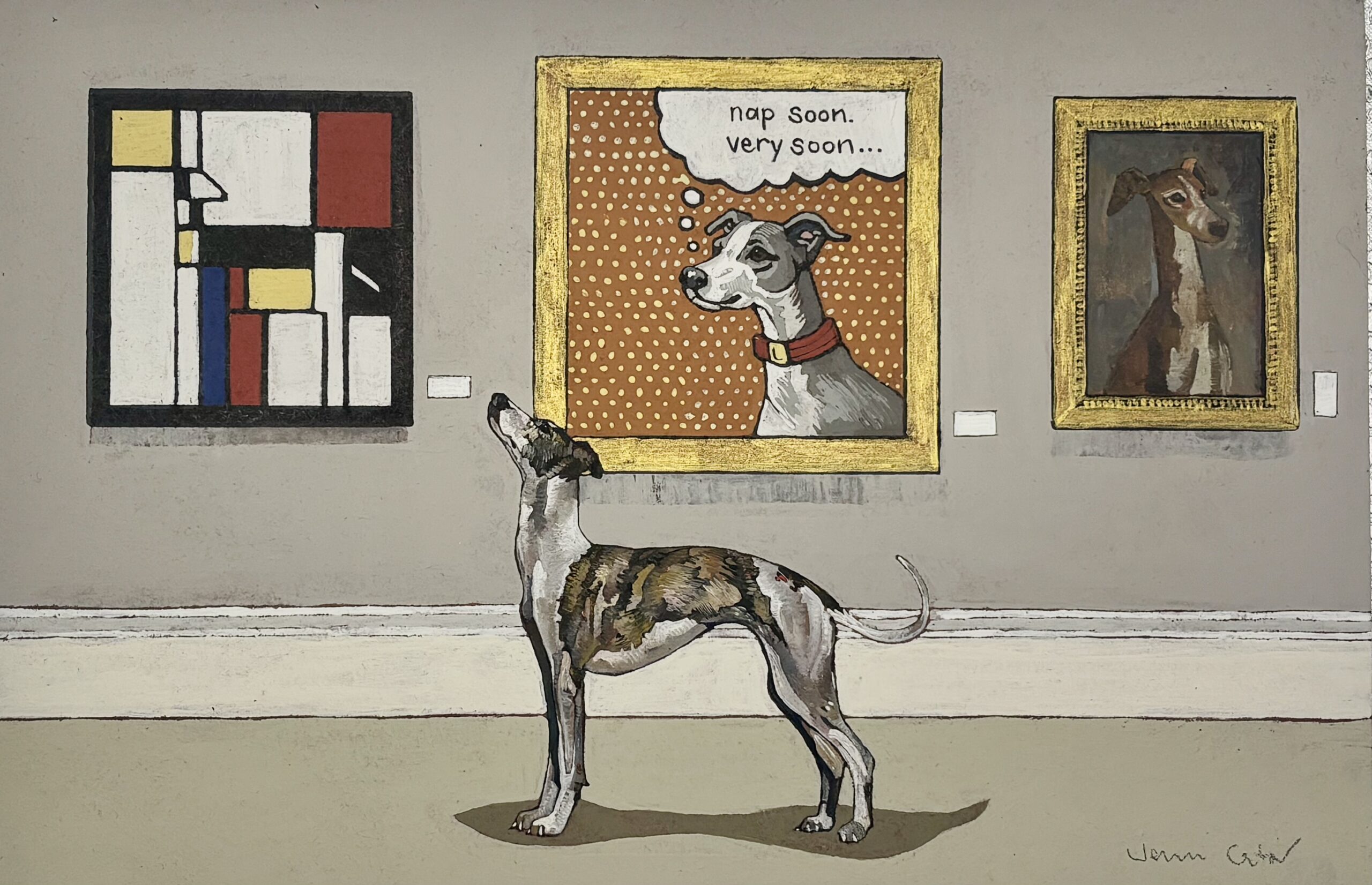 A Whippet at a Sighthound Exhibition